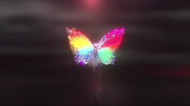 蝴蝶特效logo背景视频的预览图